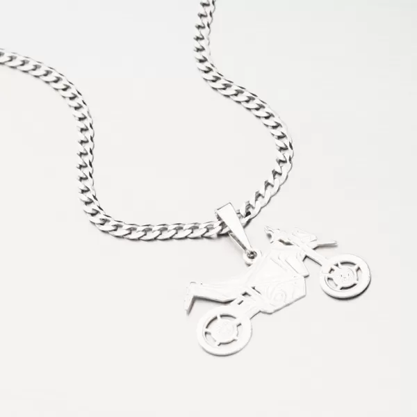 Stříbrný přívěsek motorka PAMŠ-130194-Ag