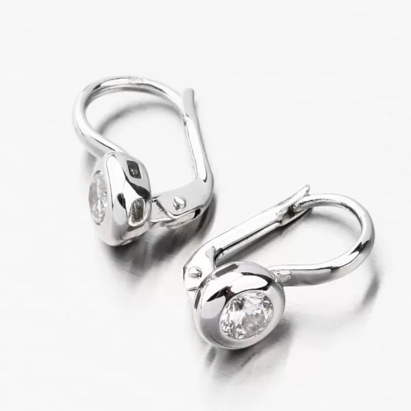Náušnice z bílého zlata se zirkonem 168P-122387
