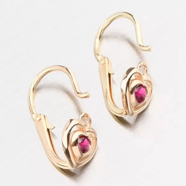 Zlaté náušnice se zirkony 52DN-2752ZČ