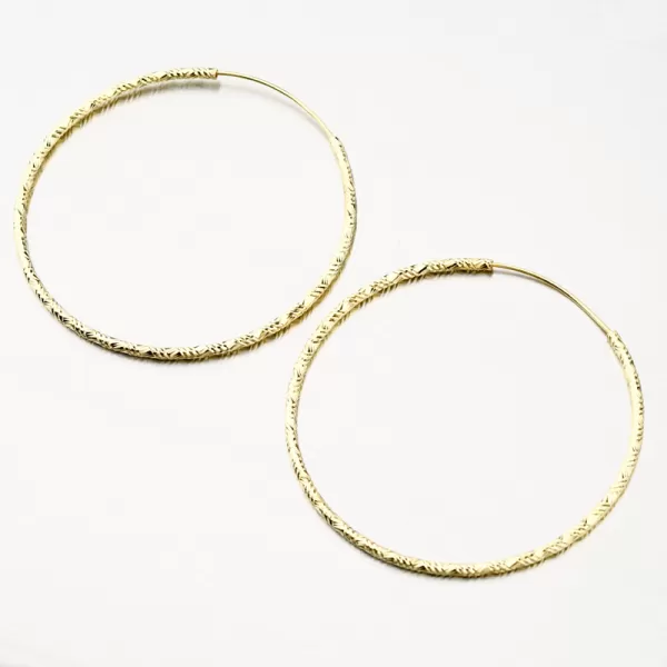 Stříbrné zlacené náušnice kruhy PKL-2163