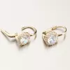 Dámské náušnice žluté zlato 585 se zirkony 12R-759
