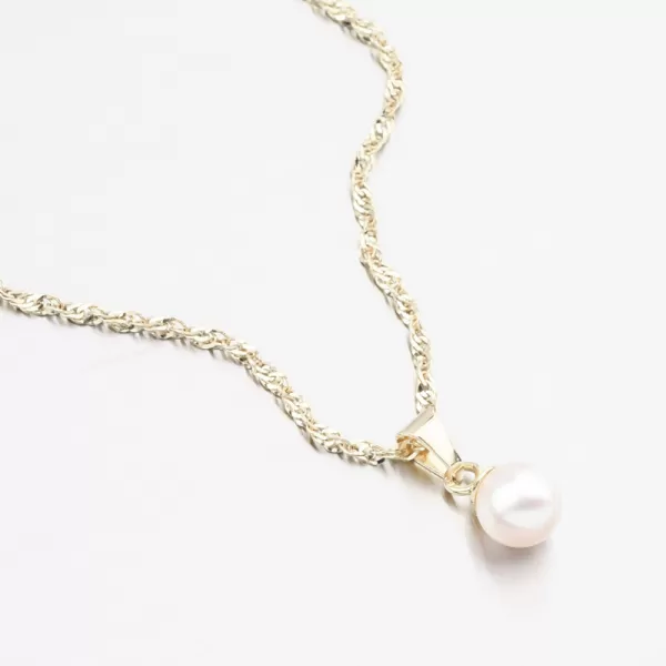 Zlatý přívěsek s perlou 352P-130099