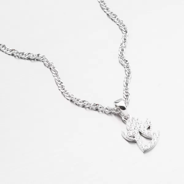 Stříbrný přívěsek anděl se zirkony PKL-3164