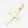 Zlatý přívěsek kříž se zirkony 13R-422