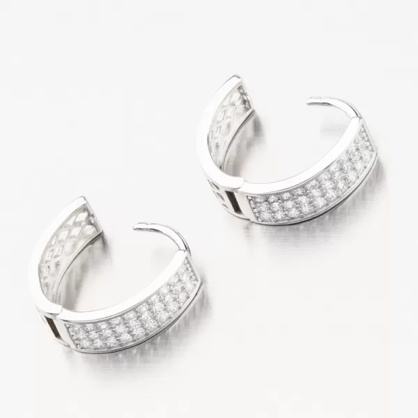 Stříbrné kruhy se zirkony PKL-2199