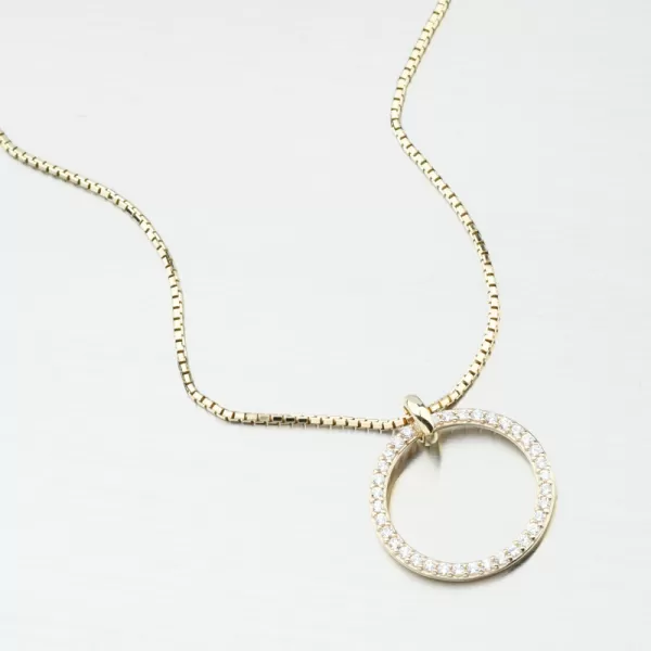 Přívěsek ze žlutého zlata DZF3775-ZL-ZIR