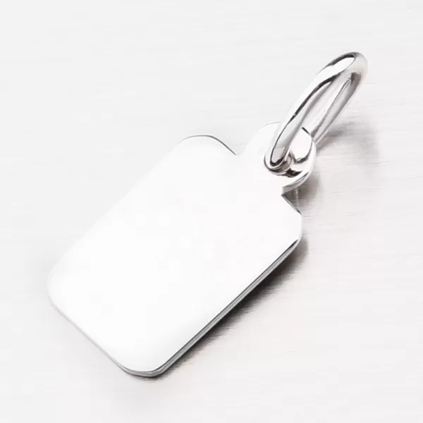 Přívěsek z bílého zlata destička 53P-384-B