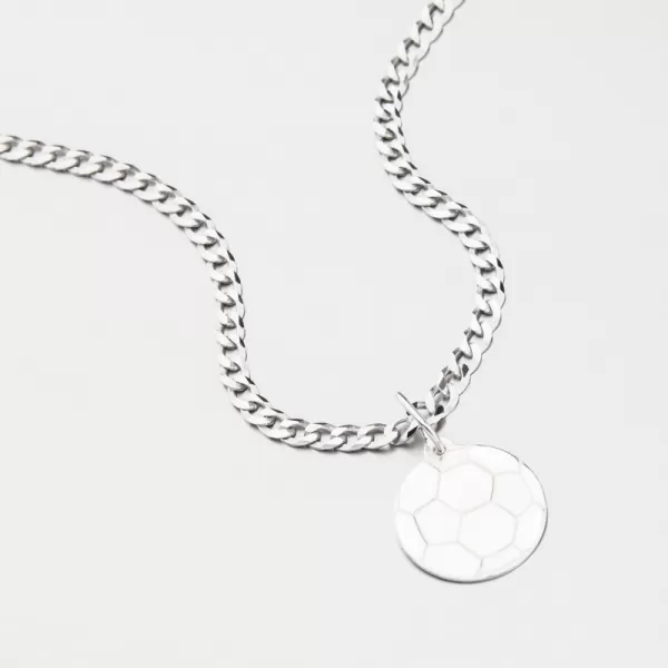 Stříbrný přívěsek fotbalový míč PAMŠ-130036-Ag