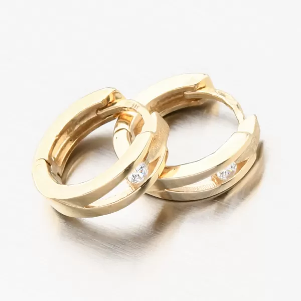 Zlaté kroužky se zirkonem DZ2023-ZL-ZIR