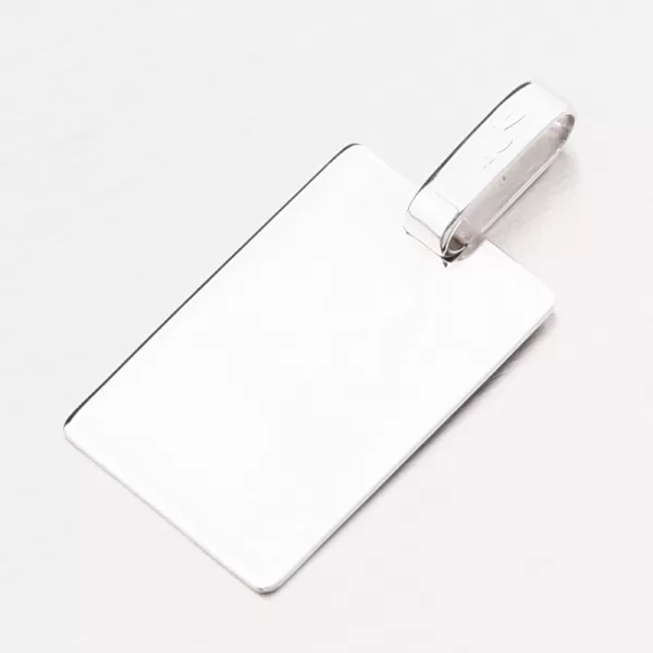 Přívěsek z bílého zlata destička 53P-374-B