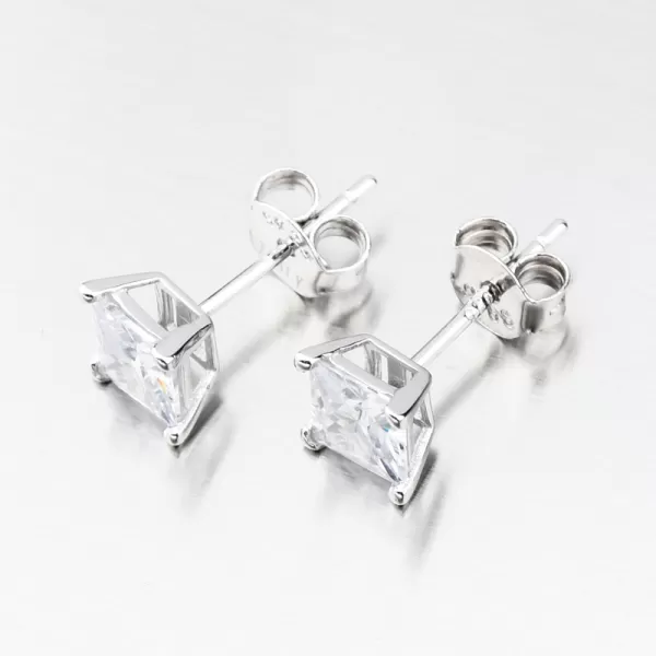 Stříbrné náušnice pecky se zirkonem UPST-122554