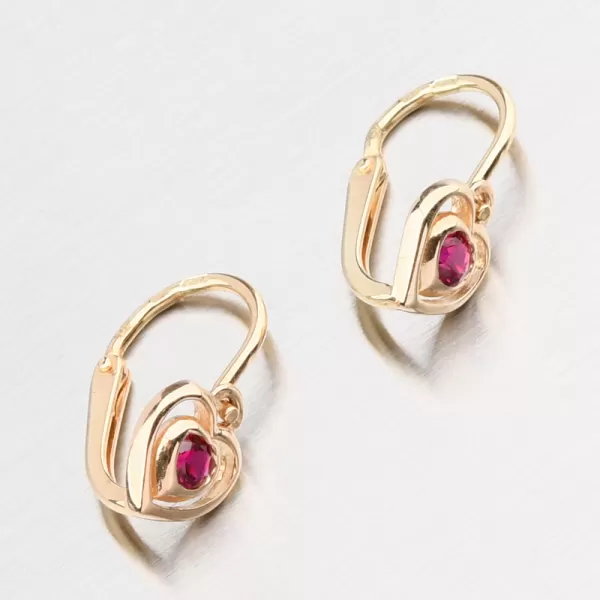 Zlaté náušnice se zirkony 52DN-2752ZČ