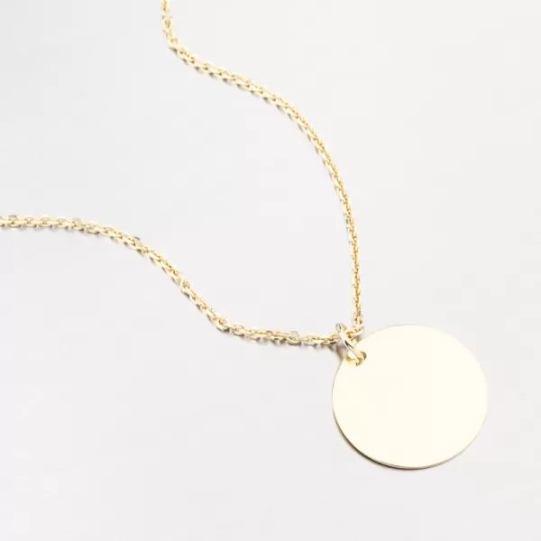 Zlatý kulatý přívěsek 53P-373-ZL