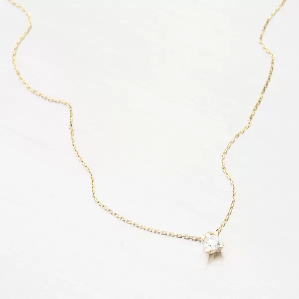 Náhrdelník se zirkonem - zlato 585 GCA15-004