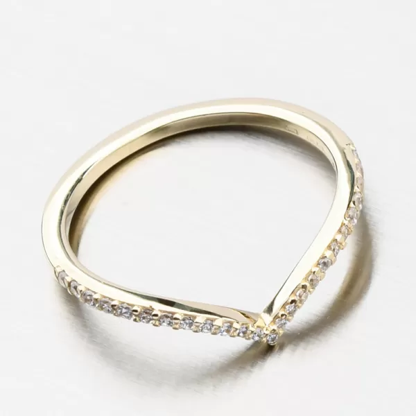 Zlatý prsten se zirkony 71SKL-4824-ZL