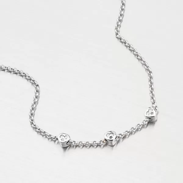 Dámský náramek bílé zlato 585 zirkon DZF5740-B-ZIR