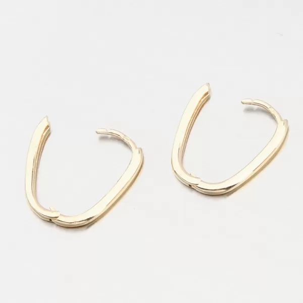 Zlaté oválné náušnice 12R-748