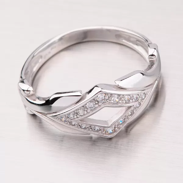 Prsten z bílého zlata GZ2145B