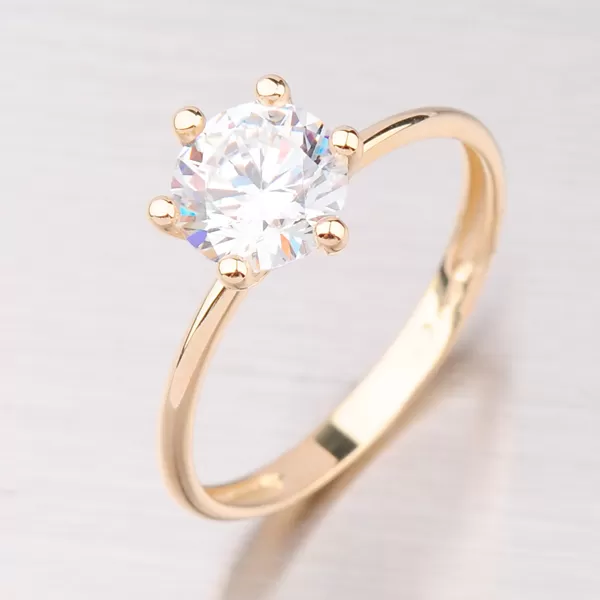 Náušnice zlaté korunky se zirkony GZ2484