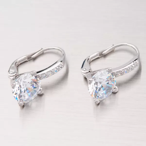 Prsten z bílého zlata se zirkony GZ2417B