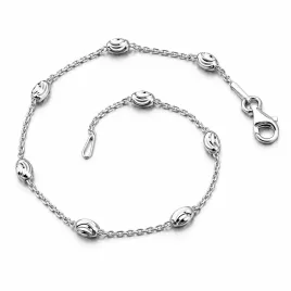 Náramek s oválnými ozdobami - stříbro 925 CHRS-ST-OV-C0001-003