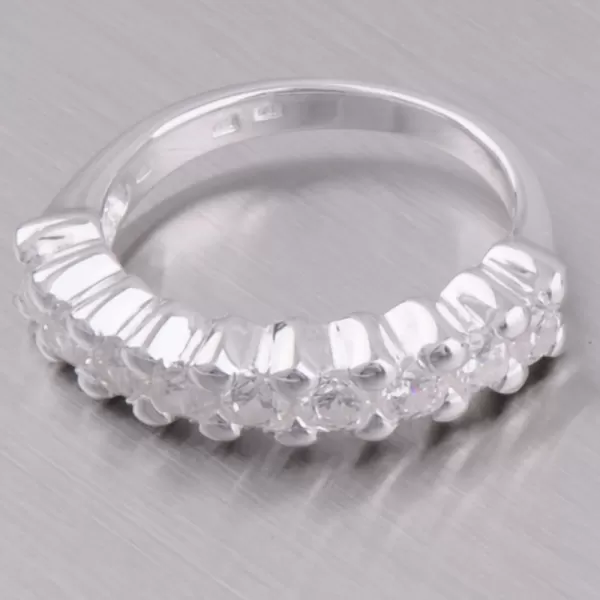 Stříbrný prsten se zirkony 11430010