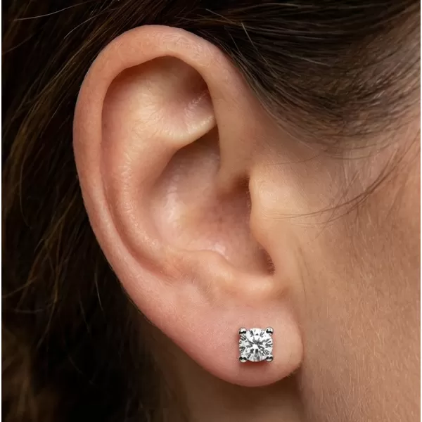 Dámské náušnice bílé zlato 585/1000 přírodní diamant 0.150 ct G/SI 10832-B-DIA