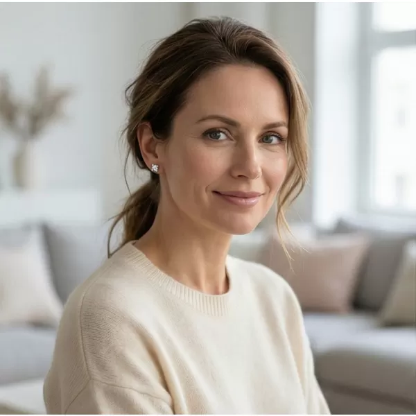 Dámské náušnice bílé zlato 585/1000 přírodní diamant 0.150 ct G/SI 10832-B-DIA