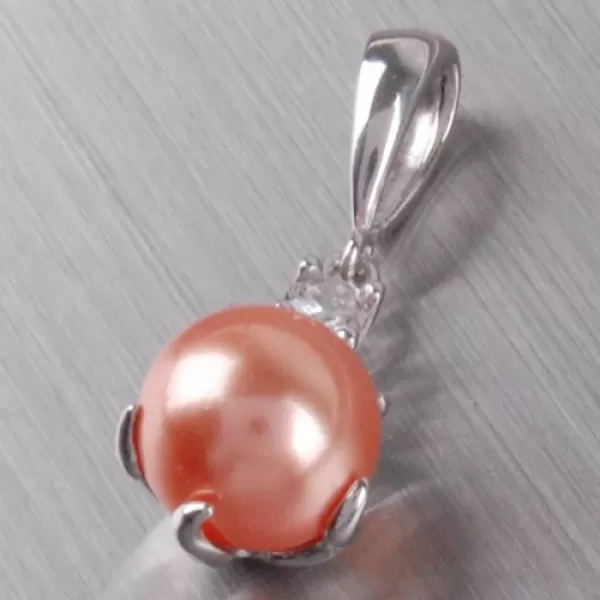 Stříbrný prsten s perlou a zirkony 6T1190L