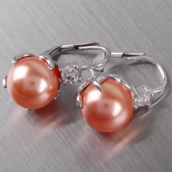 Stříbrný prsten s perlou a zirkony 6T1190L