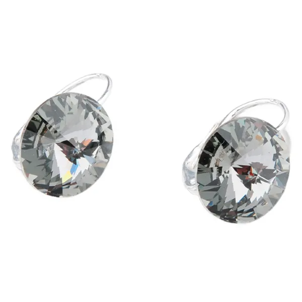 Dámské náušnice stříbro 925 krystaly 14 mm N335ČN-JK