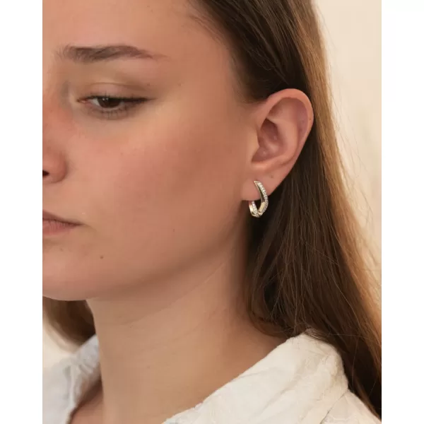 Stříbrné náušnice se zirkony PKL-2261