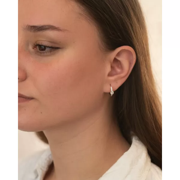 Stříbrné kruhy se zirkony PKL-2241