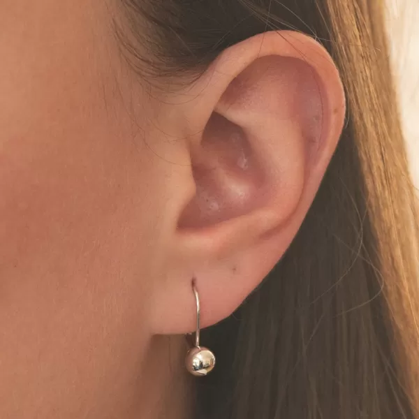 Stříbrné náušnice s kuličkou PKL-2264