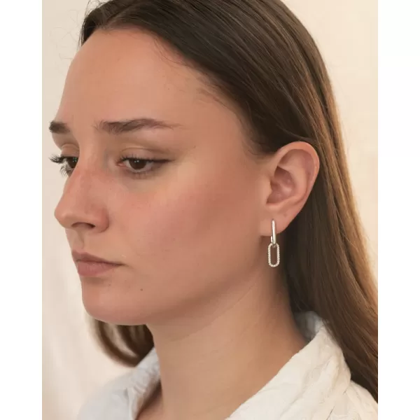 Stříbrné náušnice se zirkony PKL-2235