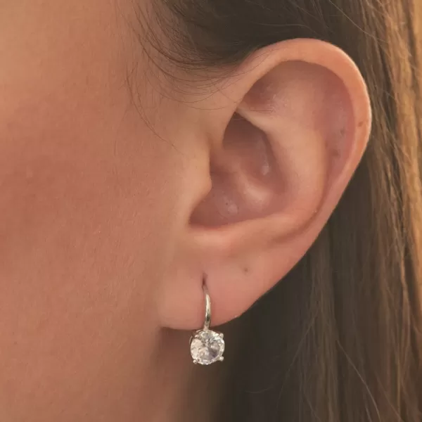 Stříbrné náušnice se zirkonem PKL-2236