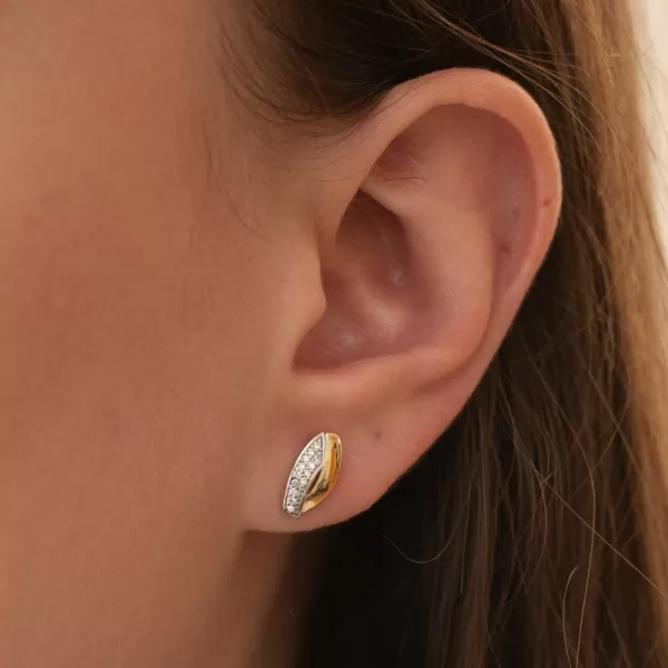 Stříbrné pecky se zirkony PKL-2249