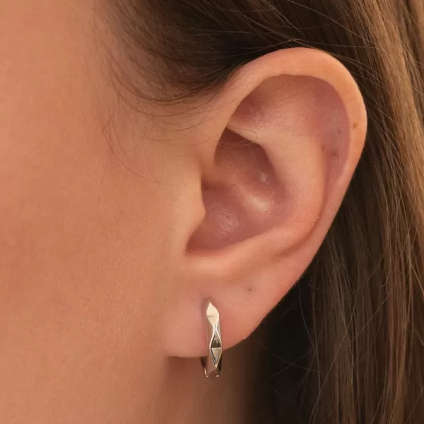 Stříbrné broušené kruhy PKL-2242