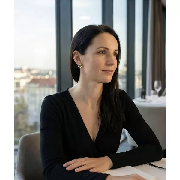 Náušnice ze zlata 585/1000 s přírodními diamanty 0,024ct, G/SI