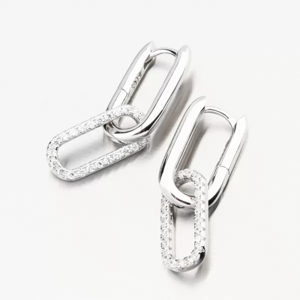 Stříbrné náušnice se zirkony PKL-2235