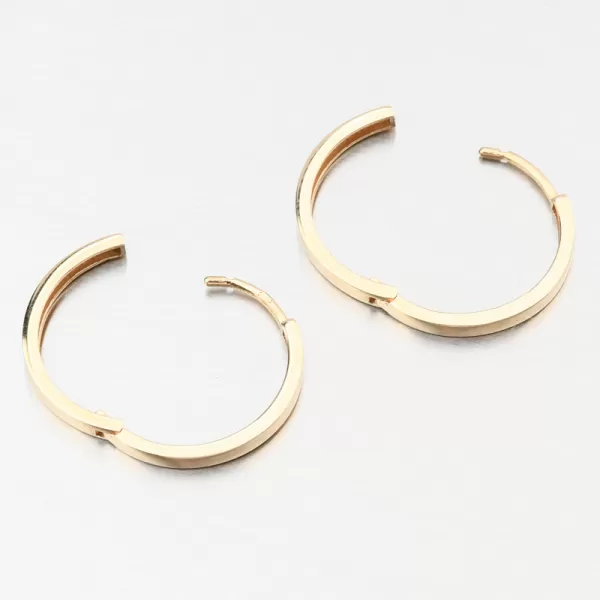 Zlaté náušnice kruhy 19 mm PKL22-062