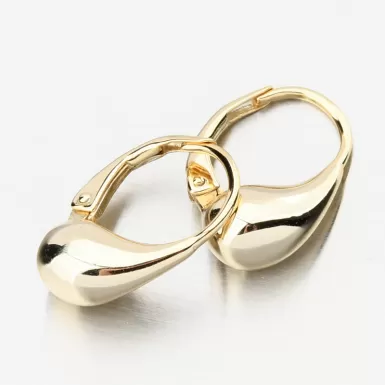 Zlacené stříbrné náušnice kapky PKL-2246