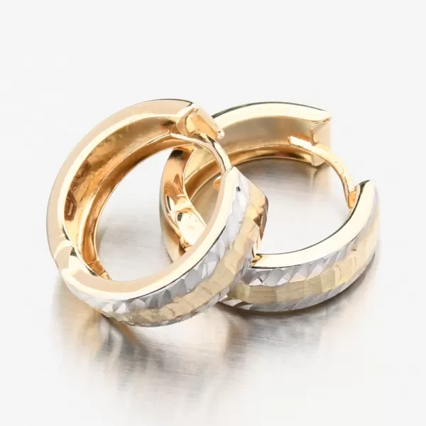 Zlaté kruhy s gravírováním PKL22-059