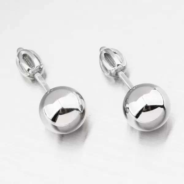 Stříbrné pecky s kuličkou PKL-2259