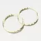 Dámské náušnice stříbro 925 kruhy v barvě žlutého 25 mm PKL-2229
