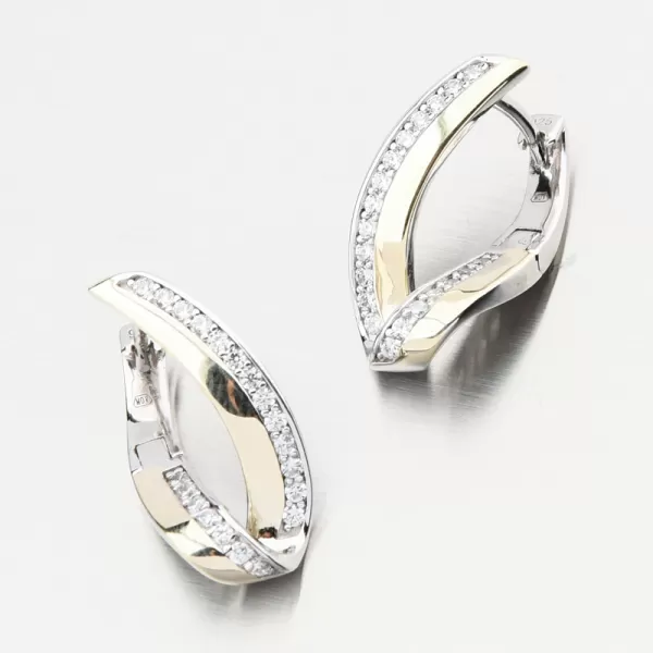 Stříbrné náušnice se zirkony PKL-2261