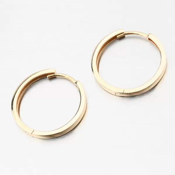 Zlaté náušnice kruhy 19 mm PKL22-062