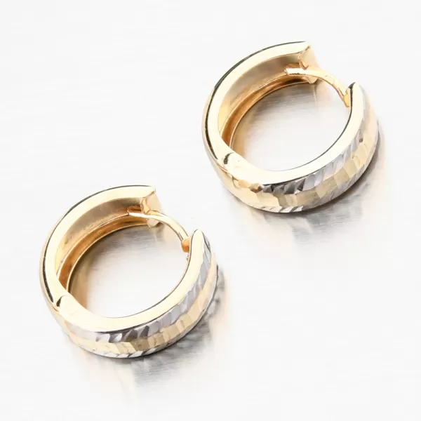 Zlaté kruhy s gravírováním PKL22-059