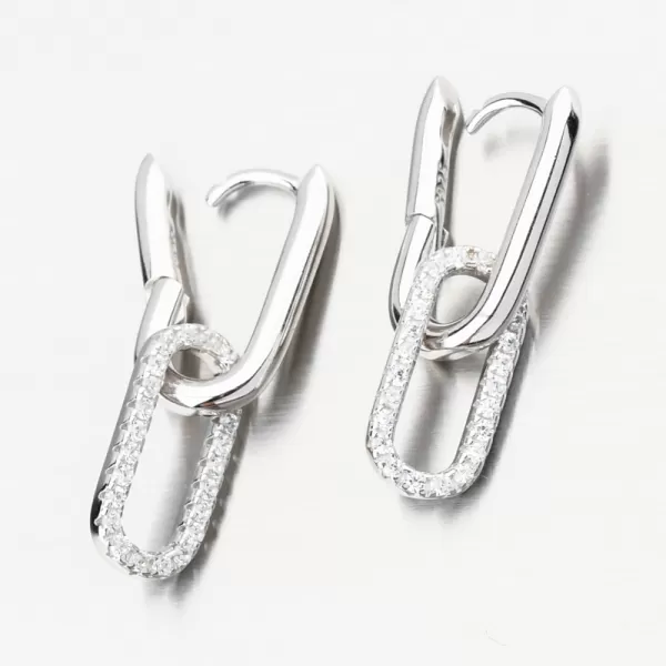 Stříbrné náušnice se zirkony PKL-2235