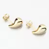 Zlacené stříbrné náušnice kapky PKL-2237